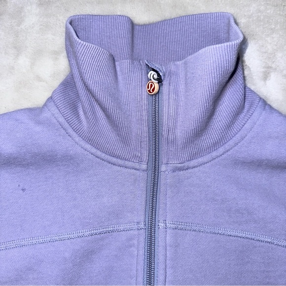 Lululemon Purple Scuba Zip-Up Sweatshirt Jacket Size 12 - Picture 10 of 11